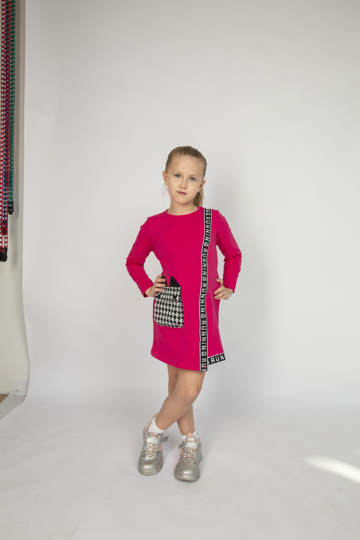 модная детская одежда 19037 платье для девочки