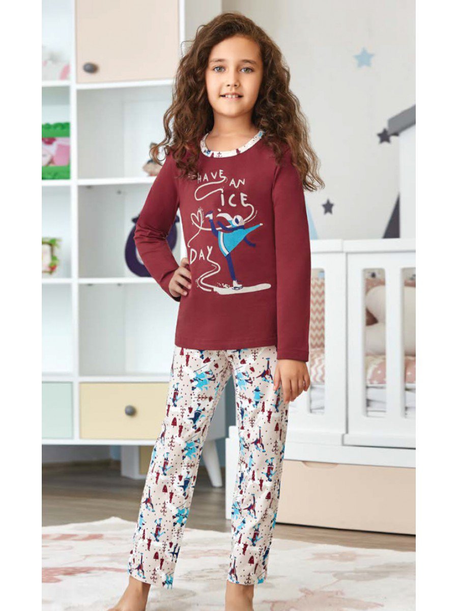 модная детская одежда 9245 пижама для девочки