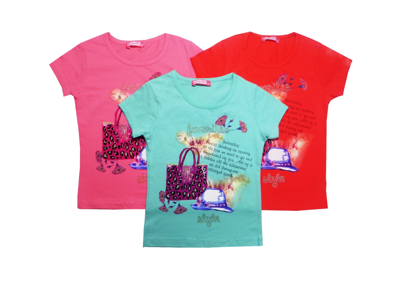 модная детская одежда 2652 футболка для девочки