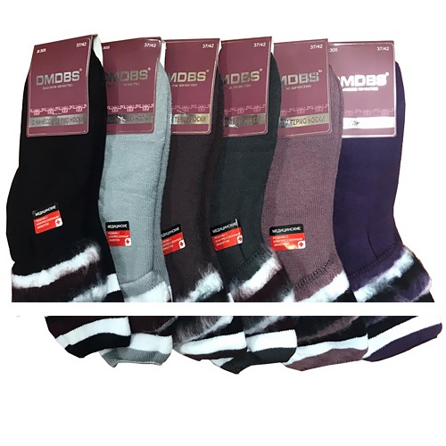 305В Носки женские без резинки начес