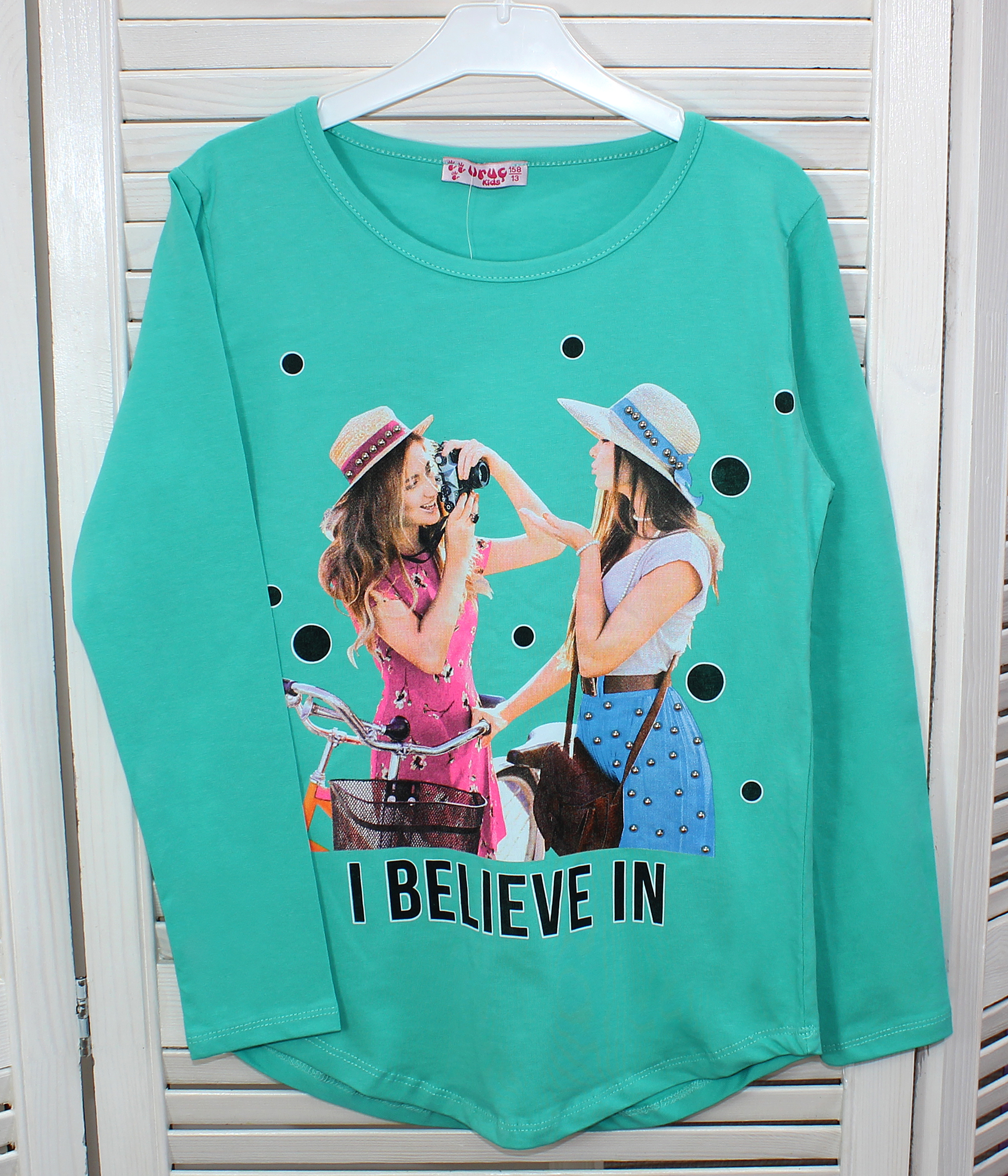 модная детская одежда 1637 джемпер для девочки