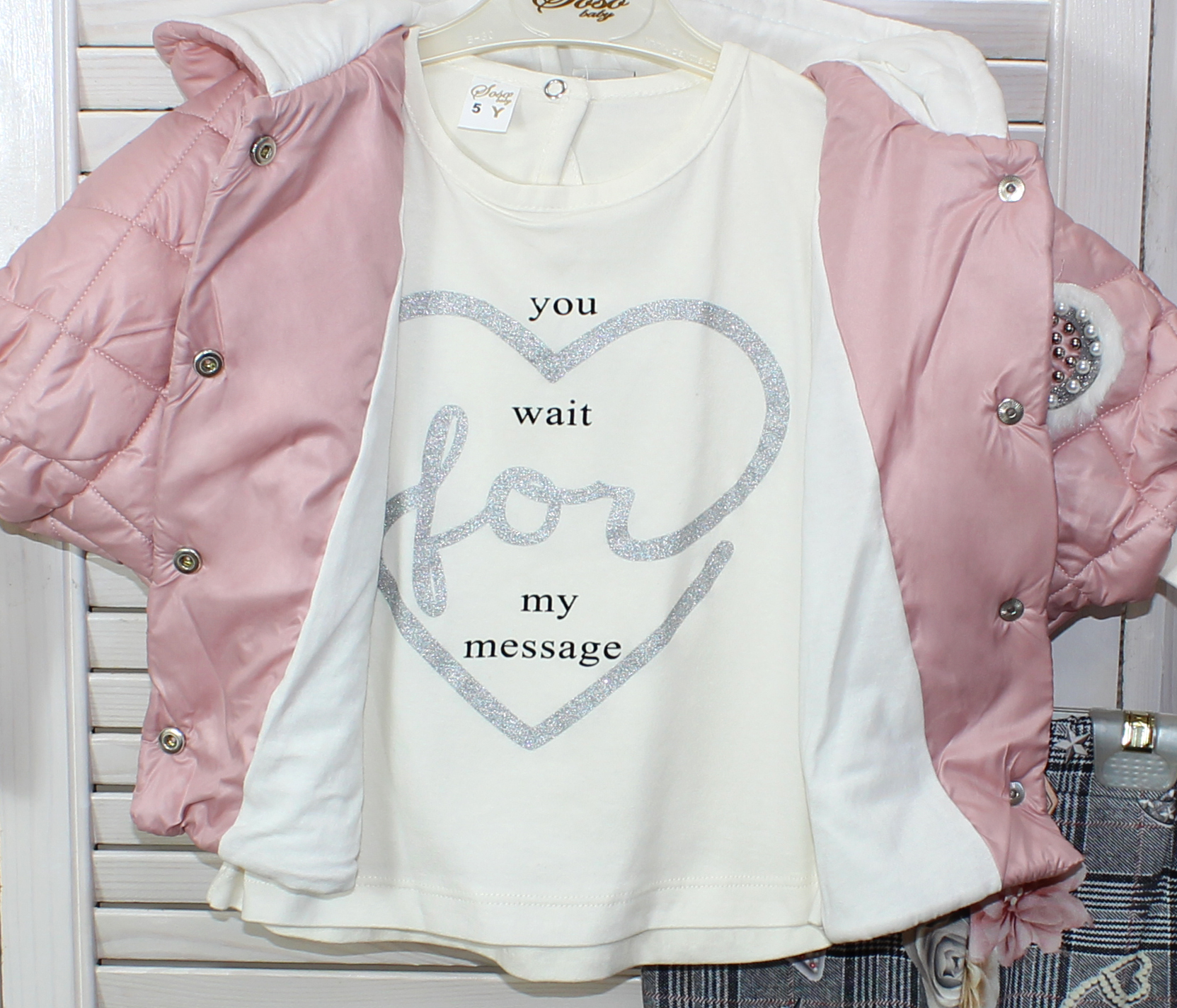 модная детская одежда 685 костюм для девочки(тройка)