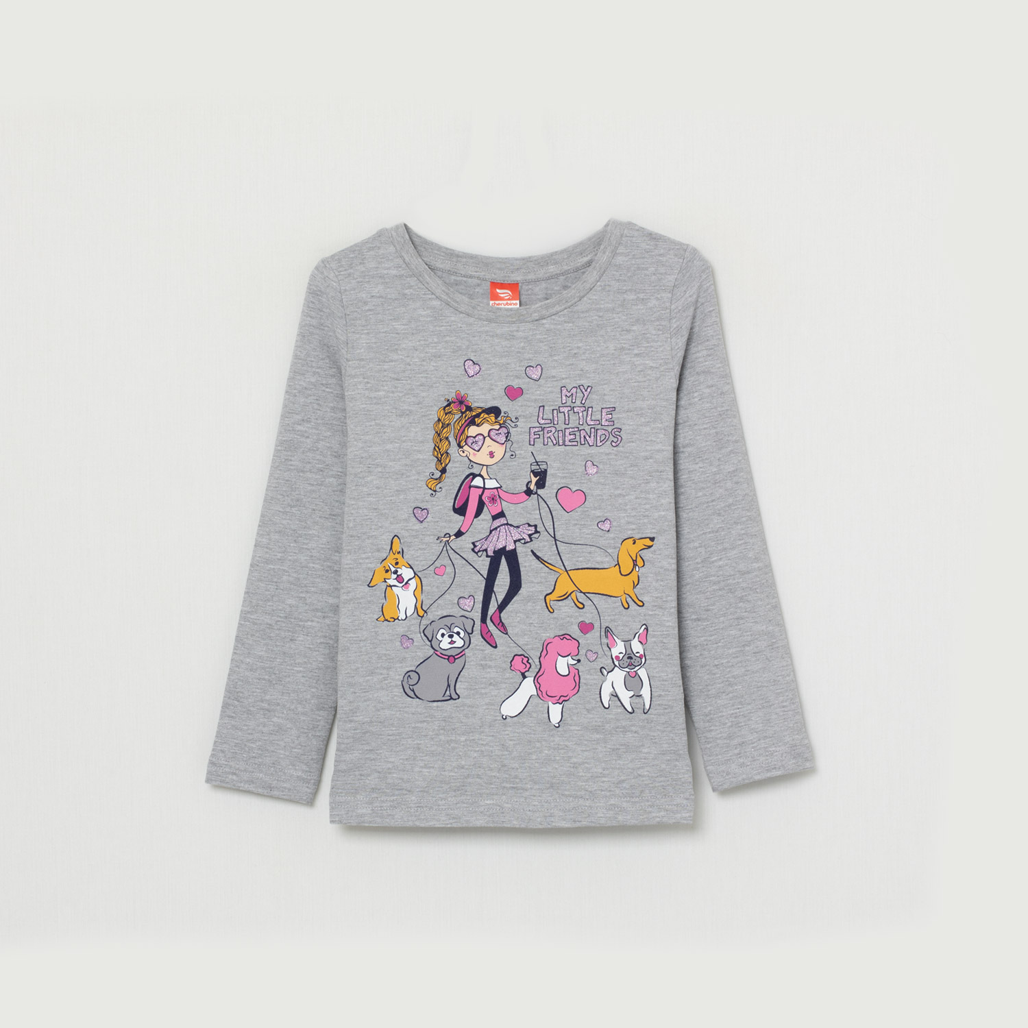 модная детская одежда 62807 джемпер-лонгслив для девочки