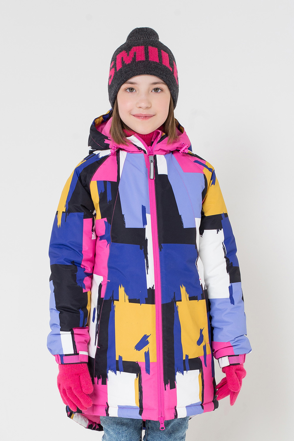 38038/н/2 ВК ГР Пальто для девочки зима детская купить