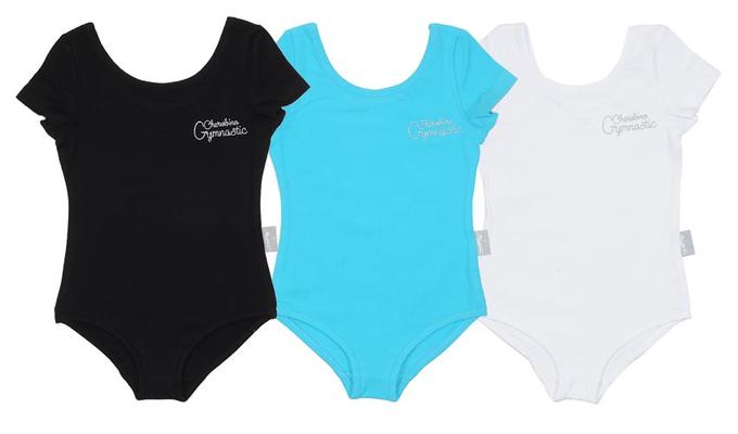 модная детская одежда 4082 купальник гимнастический