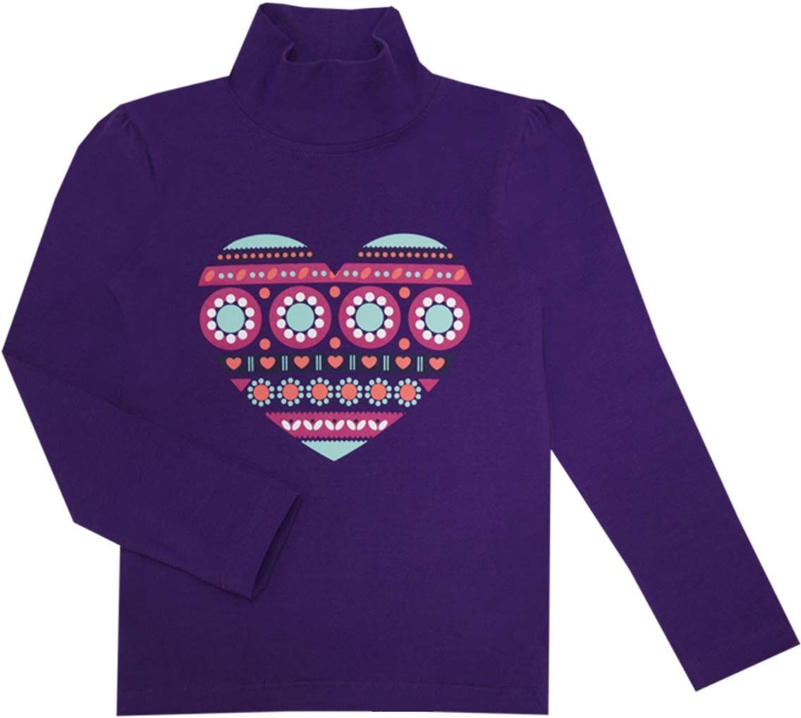 модная детская одежда 6192 водолазка для девочки 