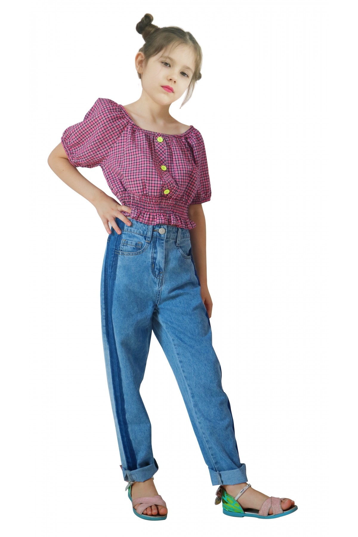 модная детская одежда 21058 брюки для девочки