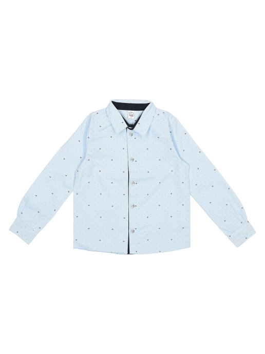 модная детская одежда 5336 сорочка для мальчика белый слон