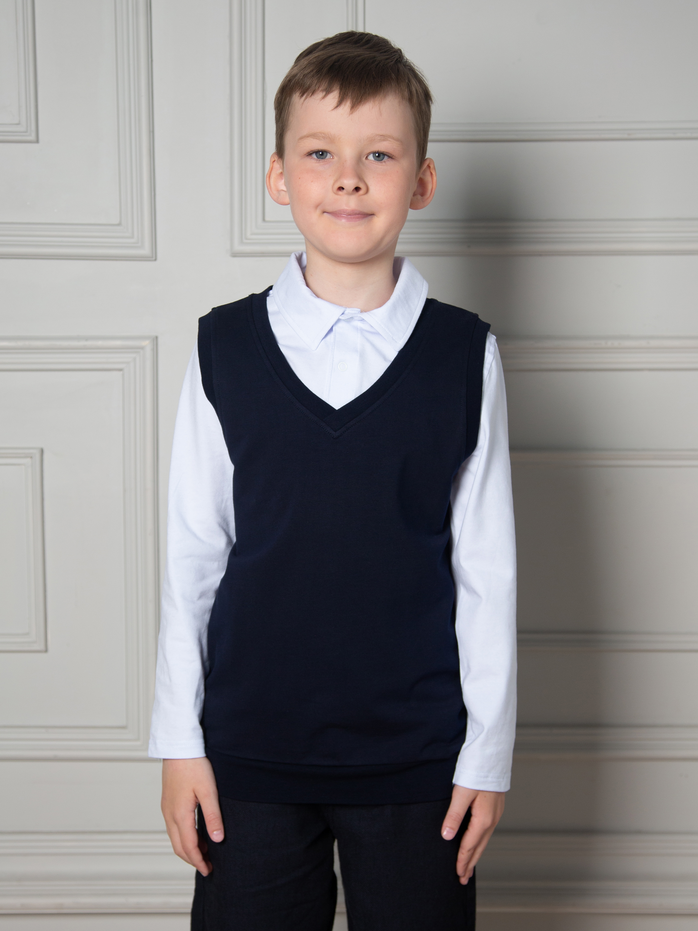 4941 Жилет для мальчика белый слон купить в интернет-магазине