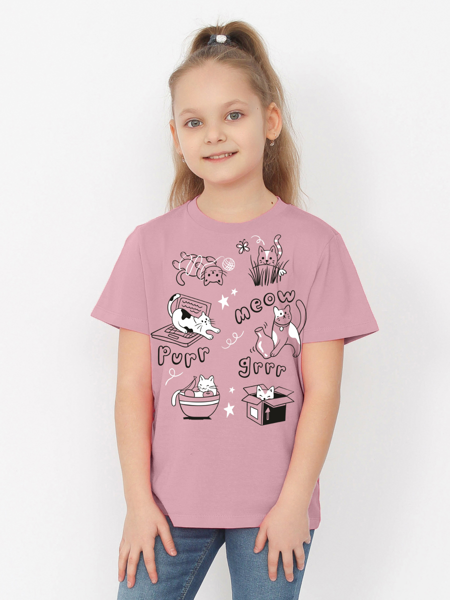 модная детская одежда 64276 футболка для девочки 