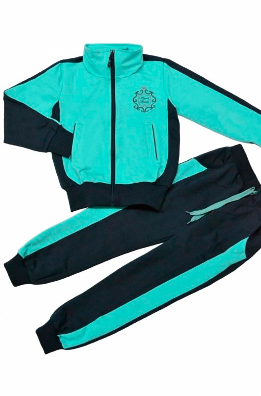 модная детская одежда 1216 т костюм для девочки трикотажный