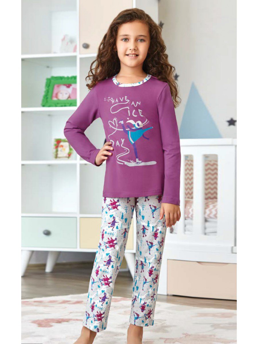 модная детская одежда 9245 пижама для девочки