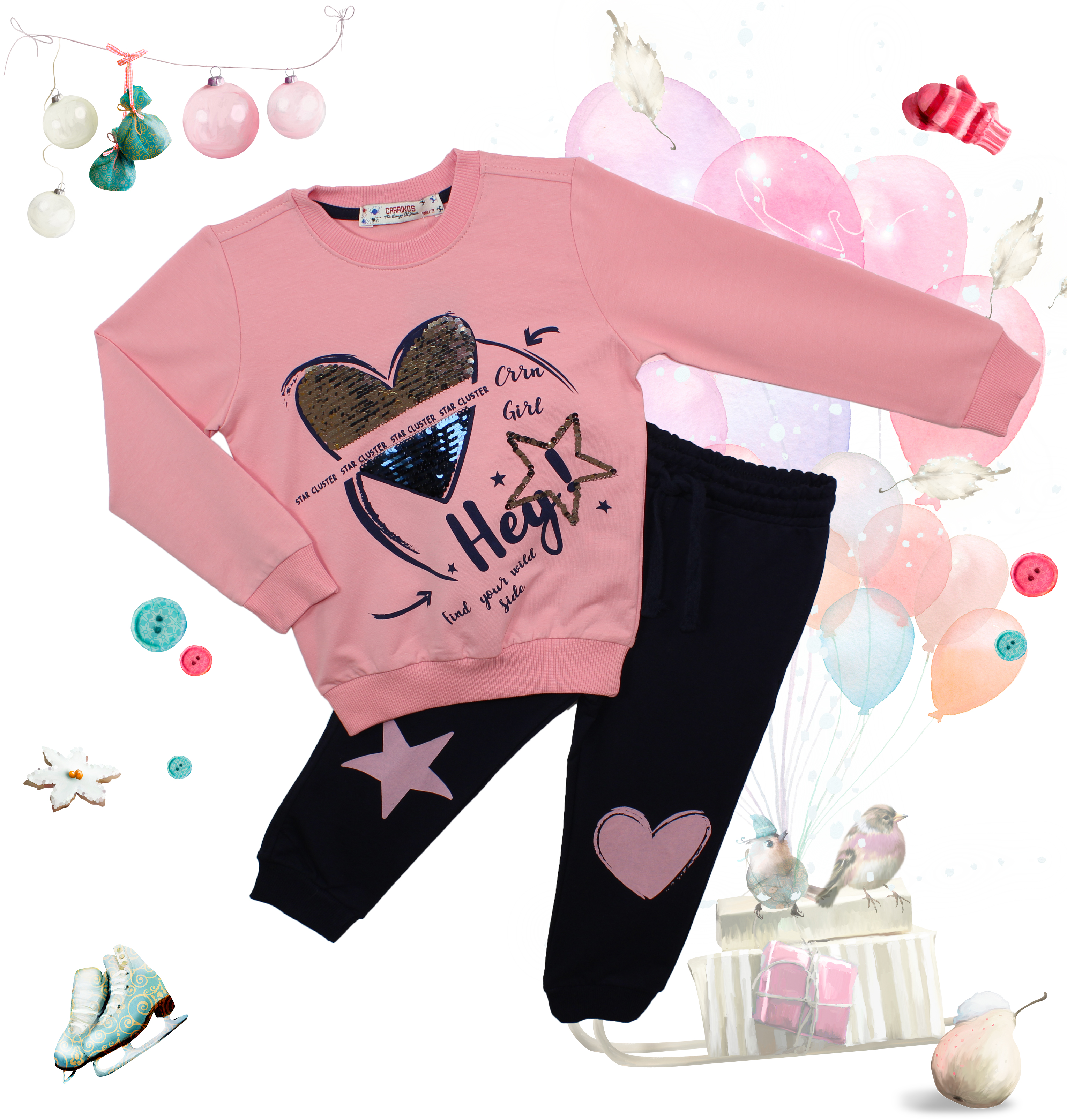 модная детская одежда 33139 костюм для девочки