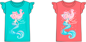 модная детская одежда 51146 футболка для девочки